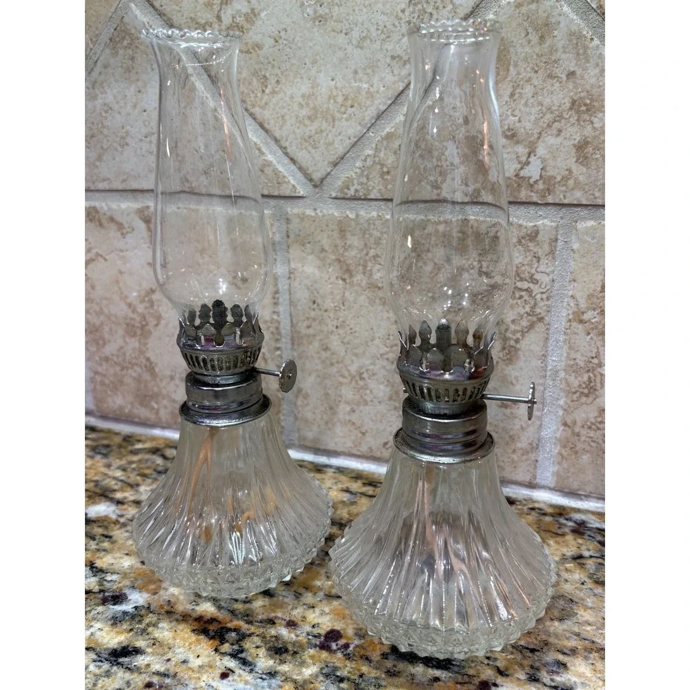 Vintage Lamplight Farms Oil Lamp, 9